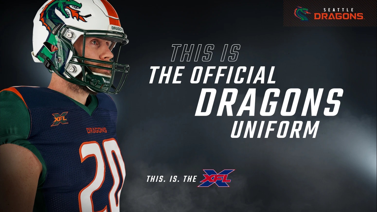 XFL's Seattle Dragons debut team uniforms